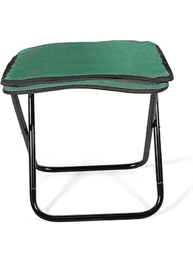 Portable Folding Stool Lightweight Collapsible Camp Seat Sturdy Design for Outdoors Gardening Fishing - Image 1