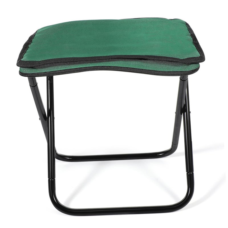 Portable Folding Stool Lightweight Collapsible Camp Seat Sturdy Design for Outdoors Gardening Fishing - Image 2