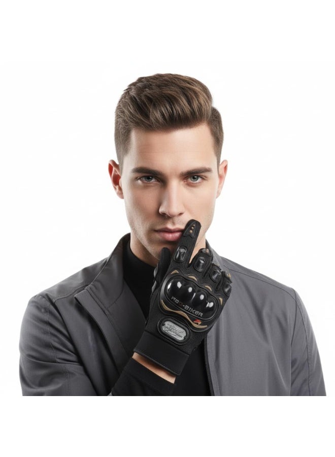 Probiker Motorcycle Riding Gloves Full Finger Protective Gloves with Hard Knuckle Armor Anti-Slip Grip Breathable Motorbike Cycling Gloves for Men and Women - Image 3