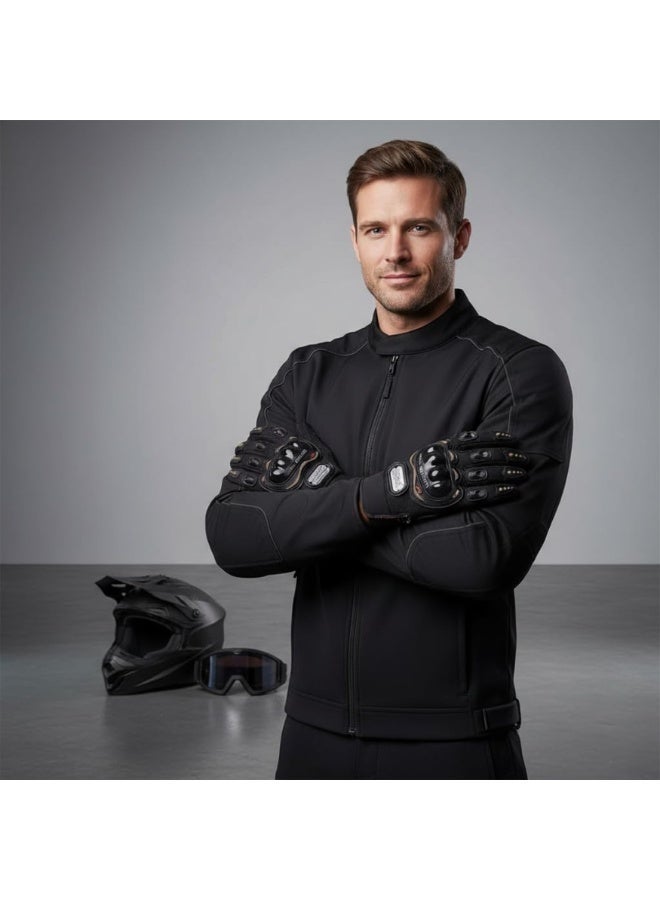 Probiker Motorcycle Riding Gloves Full Finger Protective Gloves with Hard Knuckle Armor Anti-Slip Grip Breathable Motorbike Cycling Gloves for Men and Women - Image 2