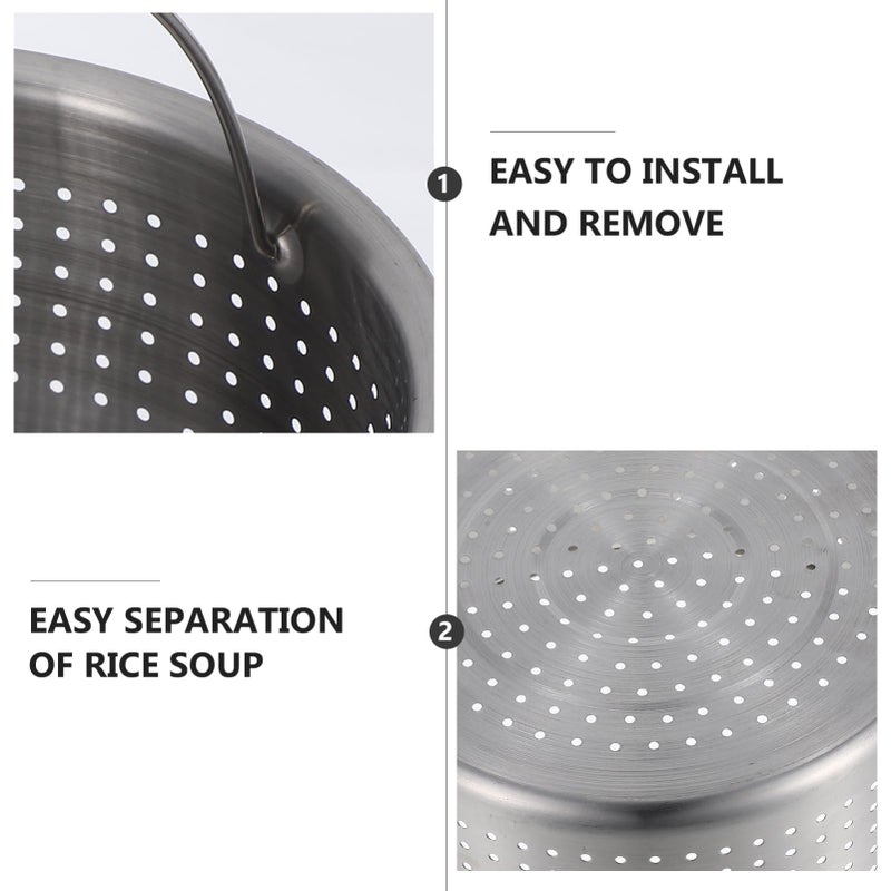 Stainless Steel Steamer Basket Insert For Rice Cooker 19 70X19 70X7 40CM Silver - Image 4