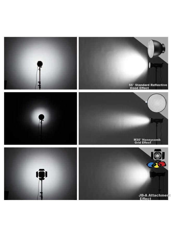 Jinbei Jinbei Photography Reflector 55° Standard Reflector Flash Fill Light Studio Shooting Equipment Standard Mount - Image 1