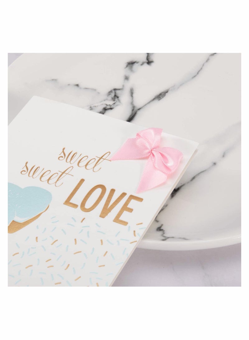 KASTWAVE 100 قطعة من شرائط الساتان الصغيرة لتزيين الحرف اليدوية وحفلات استقبال المولود وإكسسوارات الشعر والزجاجات وسجلات القصاصات والكعك الصغير وحفلات الزفاف وتغليف الهدايا، مقاس 1.5 بوصة - Image 2