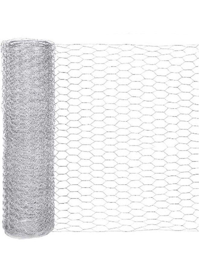 Wire Mesh Hexagonal with Compact Holes Silver