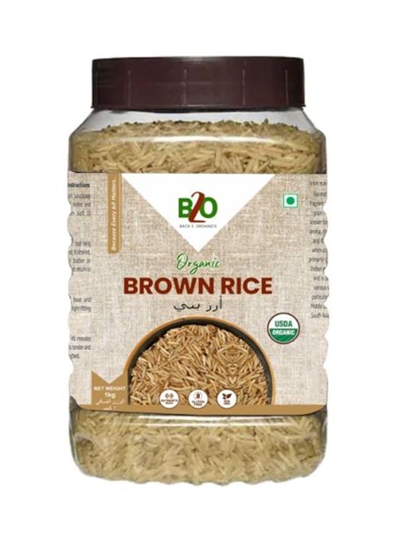 Back 2 Organics Brown Rice 1kg  - Image 1
