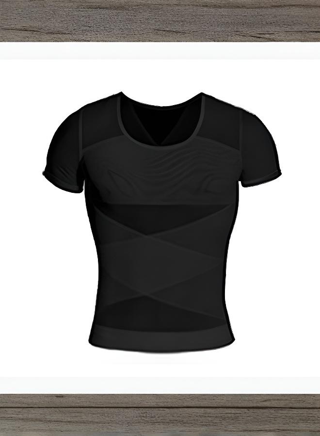 Men's Slim n Lift Body Shaper Shirt with Comfortable Design and Waist Support - Image 1
