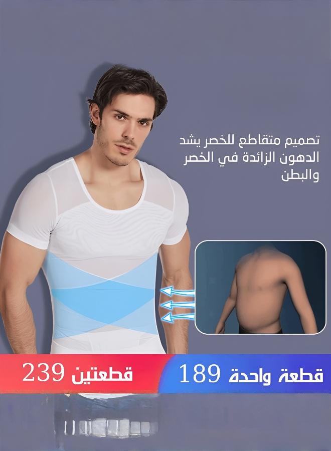 Men's Slim n Lift Body Shaper Shirt with Comfortable Design and Waist Support - Image 2
