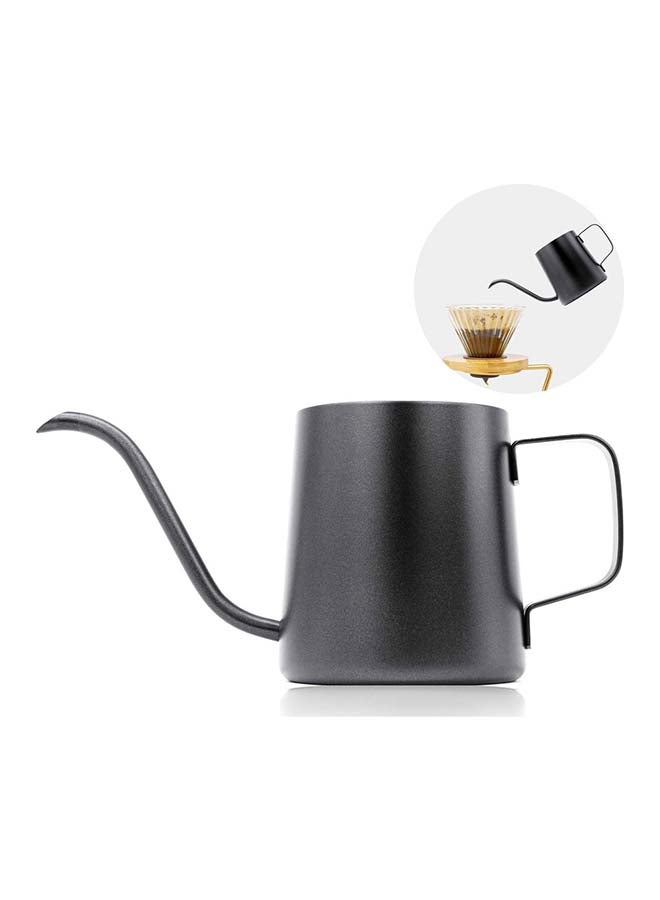 ميبرو V60 صب فوق غلاية عنق الإوزة صنبور طويل ضيق مع غطاء إبريق شاي القهوة بالتنقيط أسود 350 مل أسود 350ملليلتر - Image 1