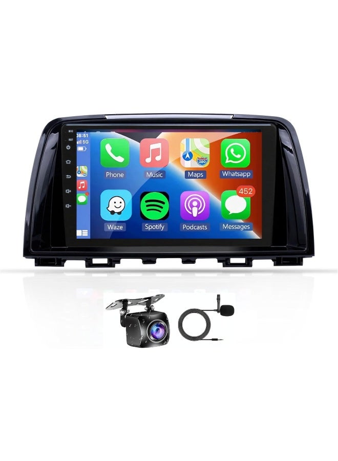 فيريكس ستيريو سيارة Mazda CX-5 CX5 شاشة أندرويد 2013-2016 مع Apple Carplay Android Auto لاسلكي واي فاي DSP FM&AM BT AHD كاميرا متضمنة واجهة سريعة QLED (4 + 32 جيجابايت Carplay 8CORE) - Image 1