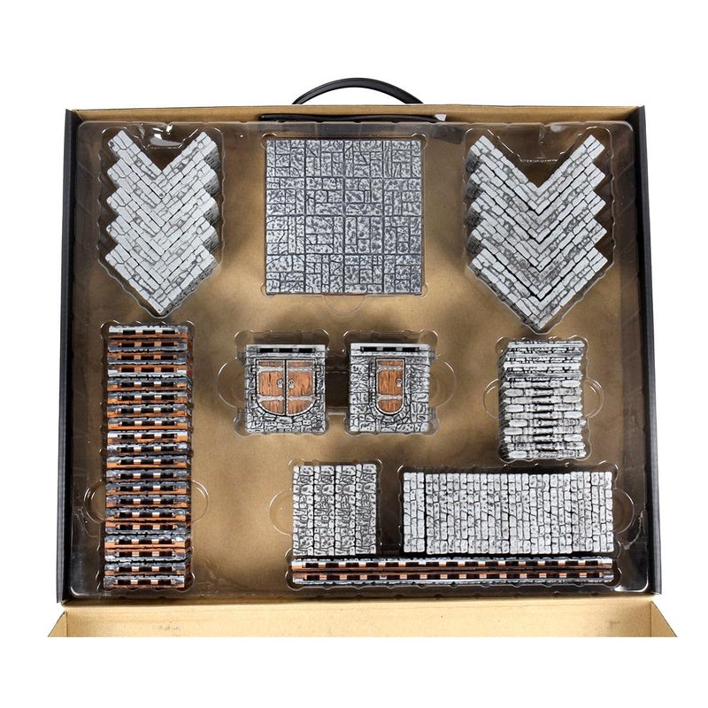 WizKids Warlock Tiles: Base Set â€“ Dungeon Tiles II Full Height Stone Walls - Image 4