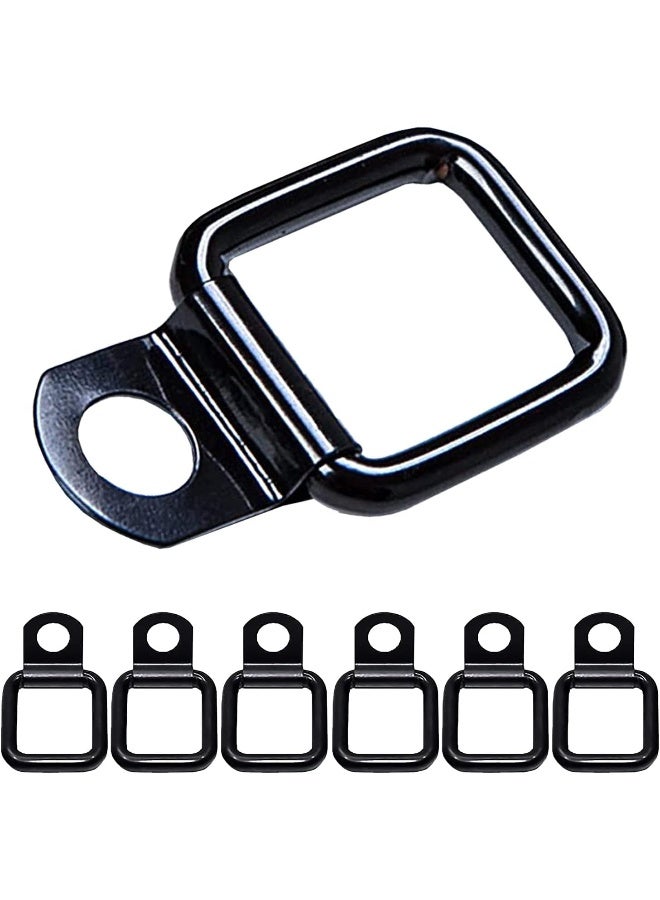 GPCA Tie Down D Ring Set, Easy-to-Install Truck Tie Downs, Compatible with Cargo Cover Mounts, Heavy-Duty Jeep Wrangler Accessories for Pickups, Trailers, Truck, Trailer, Camper, Boat & More, 6 Pack - Image 1