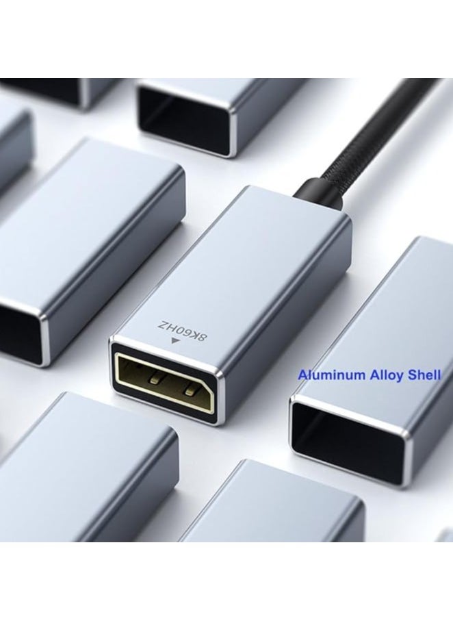 erorex USB C to DisplayPort Cable, (8K@60Hz 2K@240Hz or 4K@144Hz), Uni-Directional USB Type C to DP Cable Cord HDR, for iPhone 15 Pro/Max, MacBook Pro/Air  - Image 5
