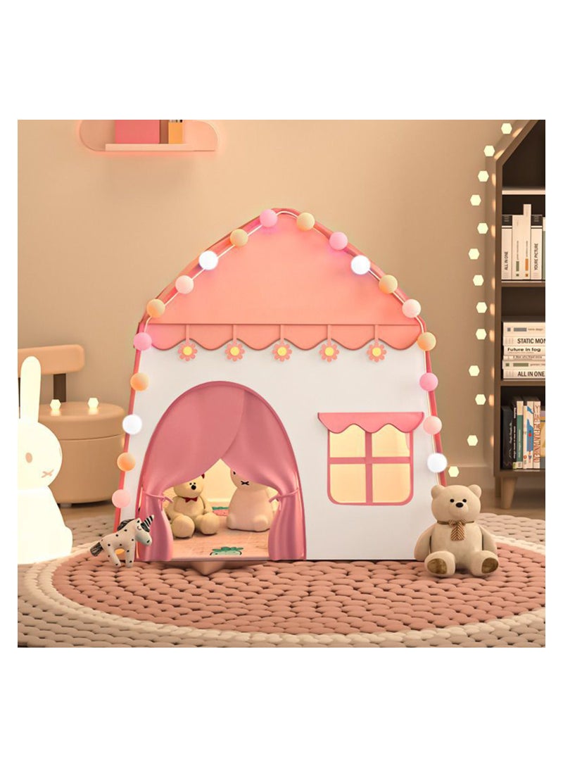 Jacone Princess Tent Girls Playhouse Kids Castle Play Tent for Children Indoor and Outdoor Play, 51’’ x 40’’ x 51’’ (LxWxH) - Image 2