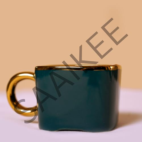 Saaikee Tea Cup Set of 6 | Coffee Cup Set of 6 | Porcelian Cup Set | Tea Cup Set | Coffee Cup Set of 6 | Ideal for Gifting and Perfect for Home & Office (140 ml) - Image 3