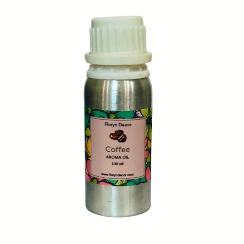 Floryn Decor Aroma Oil For Home Fragrance, Diffuser oil for home fragrance, Reed diffuser oil refill (Coffee, 100 ml) - Image 1