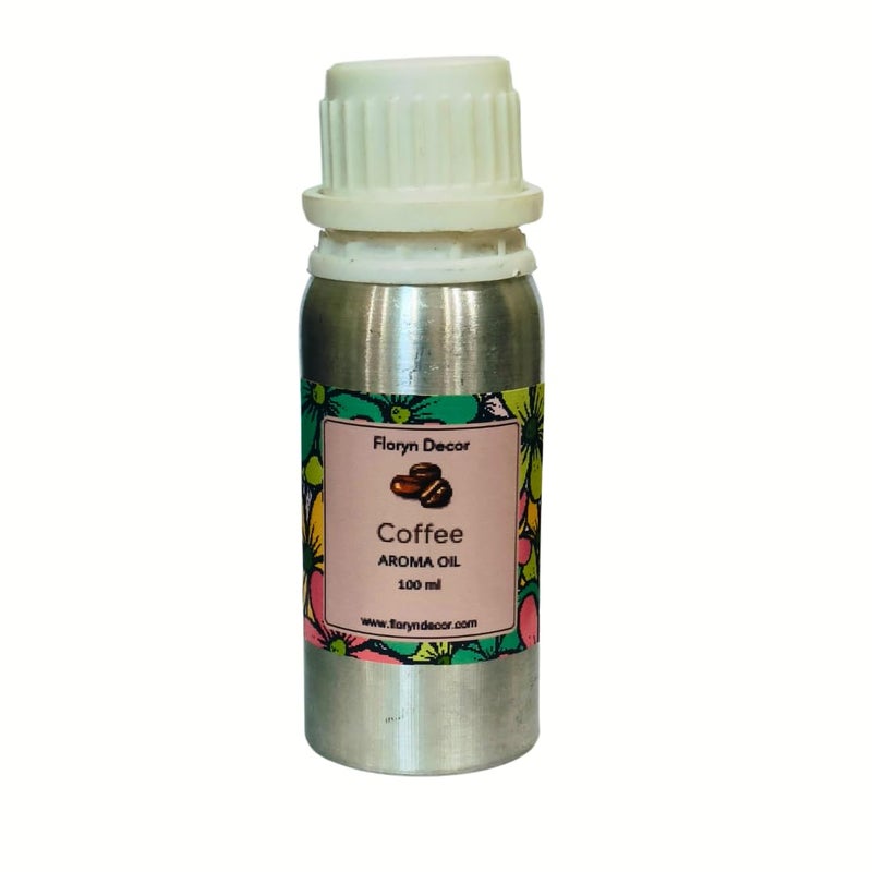 Floryn Decor Aroma Oil For Home Fragrance, Diffuser oil for home fragrance, Reed diffuser oil refill (Coffee, 100 ml) - Image 2