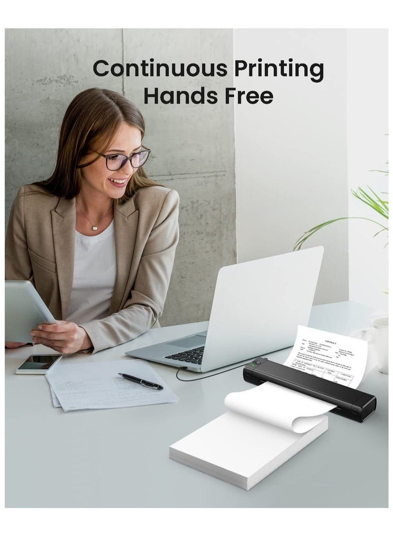 A4 Thermal Paper, 210 x 297 mm Folding Black Mark Thermal Paper for A4 Portable Thermal Printer, compatible with portable letter thermal printer, 8.27×11.69” Size, Compatible with M08F-Letter M832 M - Image 5