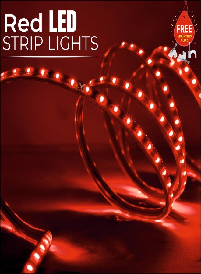 Errol led Strip Lights for Home Decoration | Waterproof led Rope Lights | Energy Saving Strip Light for Room | Home Decor Lights for Diwali, Christmas, Outdoor (Red, 15 Meter) - Image 2