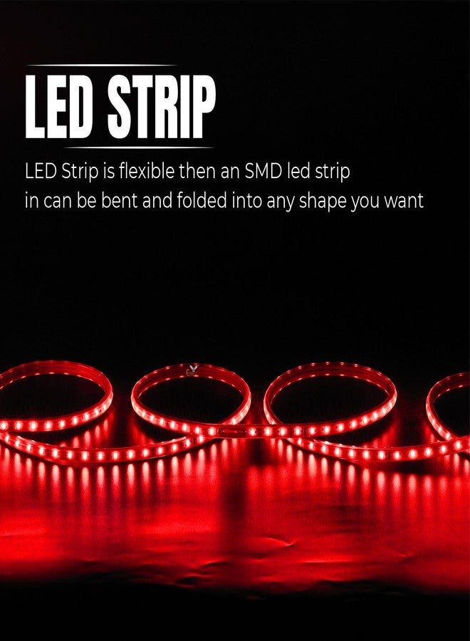 Errol led Strip Lights for Home Decoration | Waterproof led Rope Lights | Energy Saving Strip Light for Room | Home Decor Lights for Diwali, Christmas, Outdoor (Red, 15 Meter) - Image 4