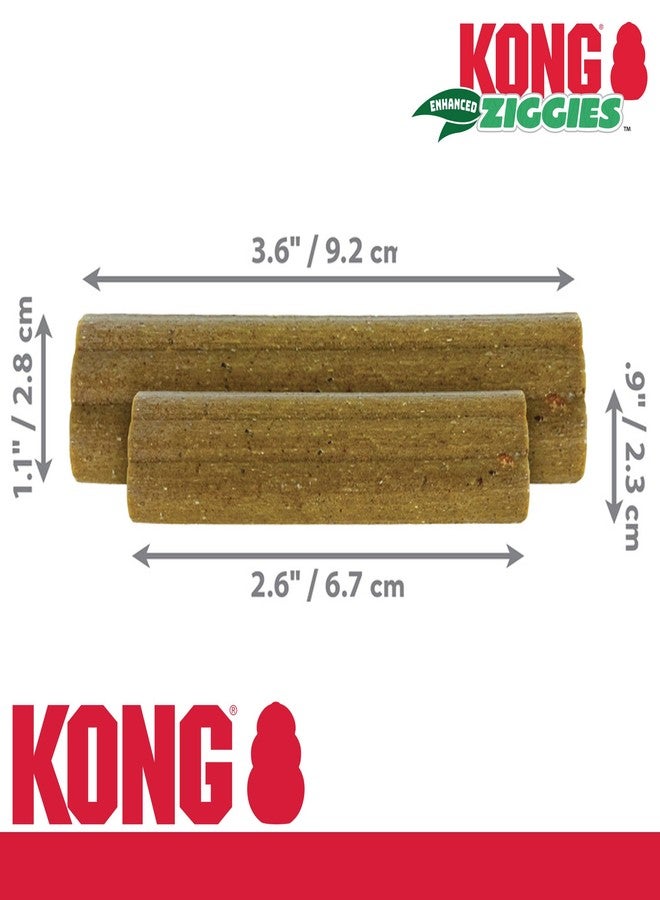 KONG Classic Dog Toy Enhanced Ziggies Dental Treats - Durable Rubber Chew Toy & Teeth Cleaning Stuffable Treats Bundle (Large) - Image 3