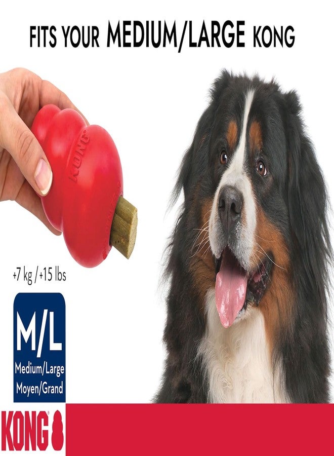 KONG Classic Dog Toy Enhanced Ziggies Dental Treats - Durable Rubber Chew Toy & Teeth Cleaning Stuffable Treats Bundle (Large) - Image 2