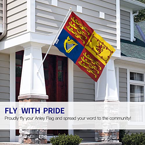Anley Fly Breeze 3x5 Foot United Kingdom Royal Standard Flag Canvas Header and Double Stitched British UK England Great Britain Queen Elizabeth II Flags Polyester with Brass Grommets 3 X 5 Ft - Image 3