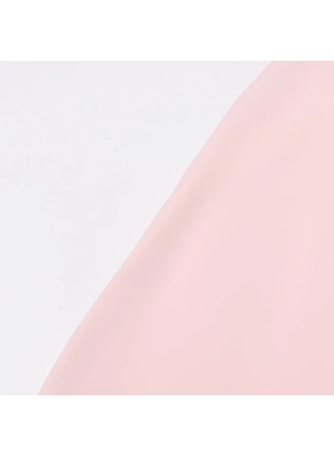 Madam Uniq Elegant Pink Bow - Embellished Dress, Short Sleeves & Midi Length, Casual/Formal Outfit