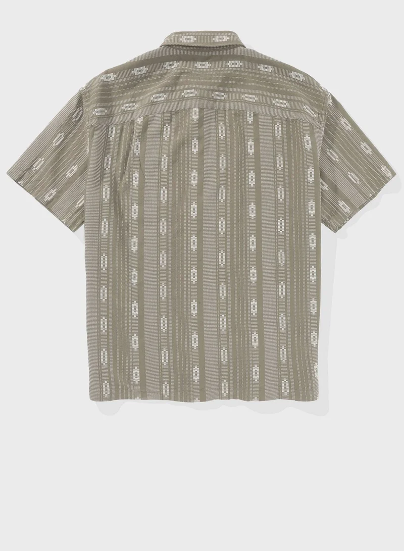 American Eagle Printed Short Sleeve Poolside Shirt