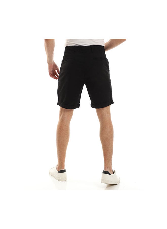 Andora - Casual Plain Basic Shorts - Image 1