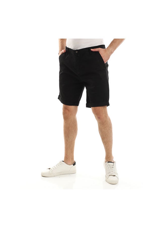 Andora - Casual Plain Basic Shorts - Image 1