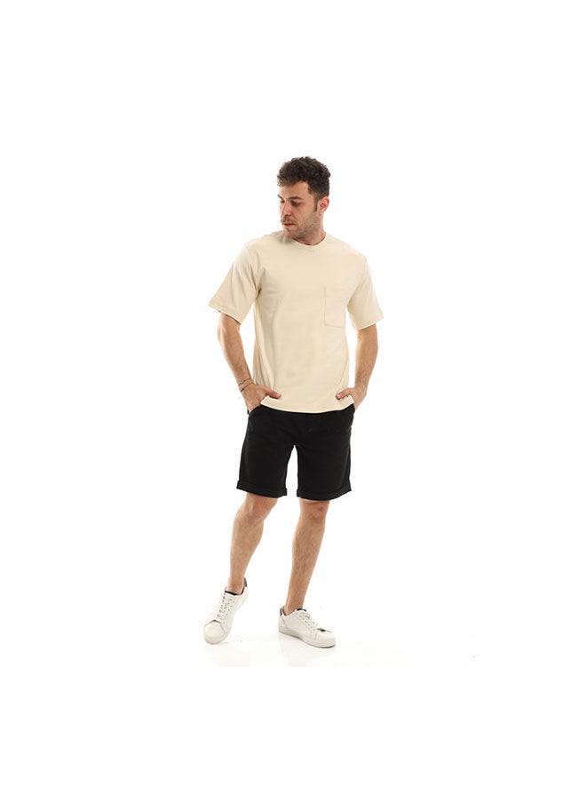 Andora - Casual Plain Basic Shorts - Image 1