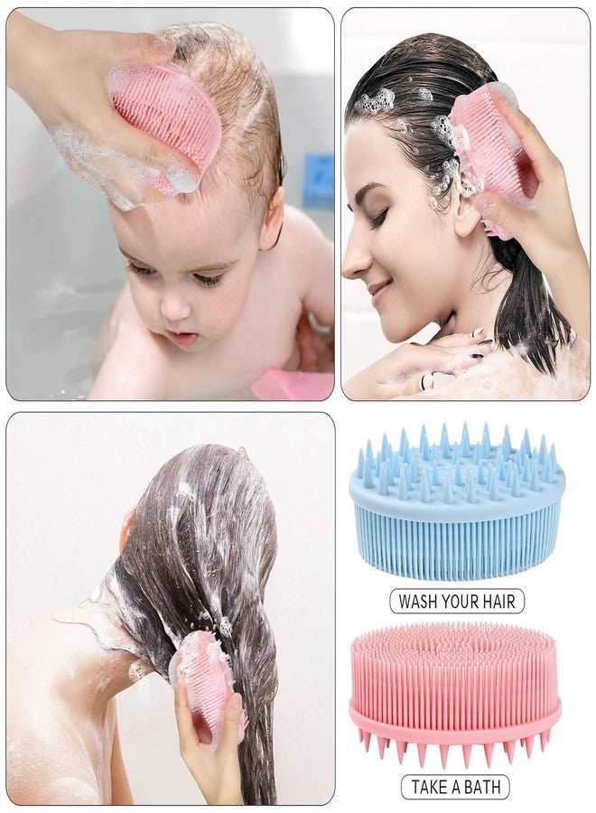 سيميكسيسن فرشاة استحمام سيليكون من سيمكسن، فرشاة 2 في 1 للوجه والجسم، تدليك أثناء الاستحمام، تنظيف لطيف للبشرة، مقشر للوجه، فرشاة استحمام للأطفال، فرشاة للجسم، تدليك فروة رأس الأطفال (4.7 × 2.8 × 1.6 بوصة) (فرشاة استحمام مع شامبو) - Image 3