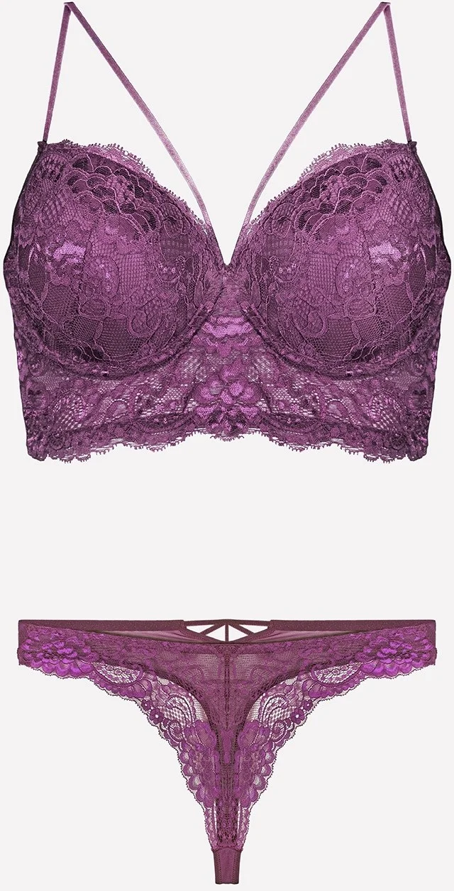 نورتيكس 4330 Women's Unsupported Bra Panty Set-Purple