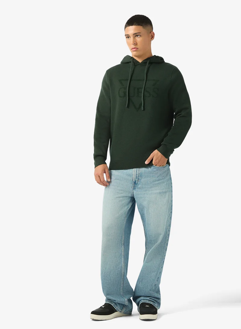 GUESS  Joby Hoodie French Terry Sweater for Men | Best Price UAE