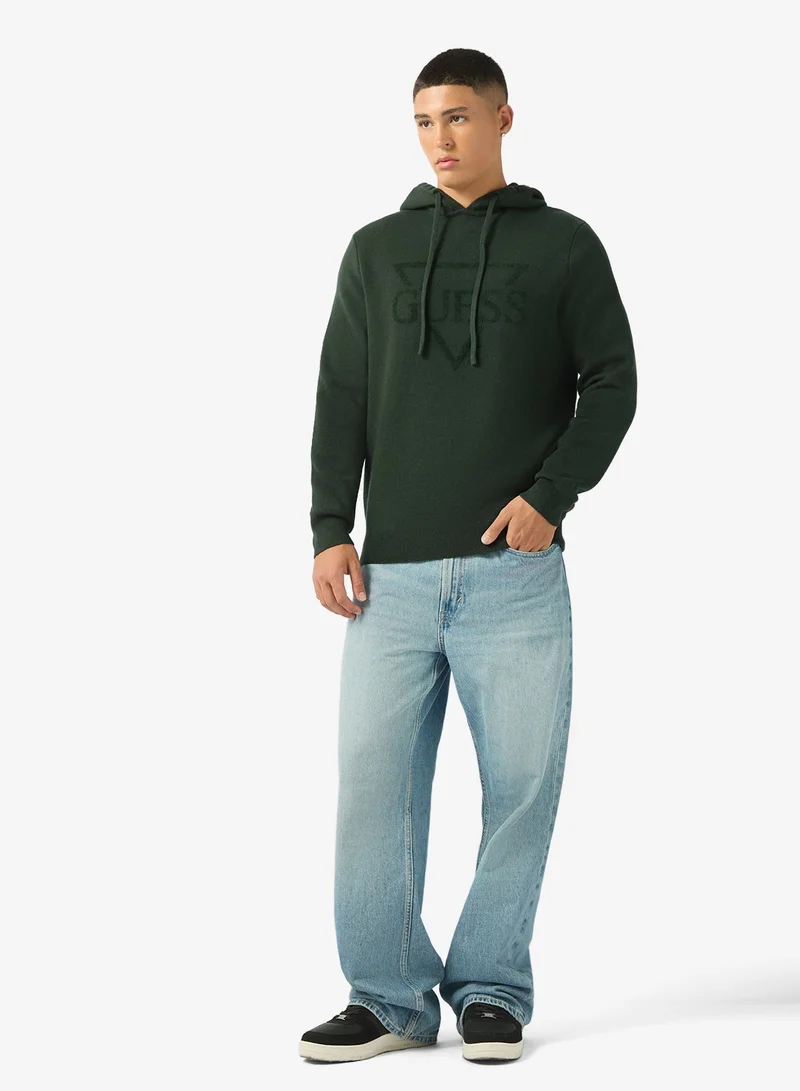 GUESS  Joby Hoodie French Terry Sweater for Men | Best Price UAE