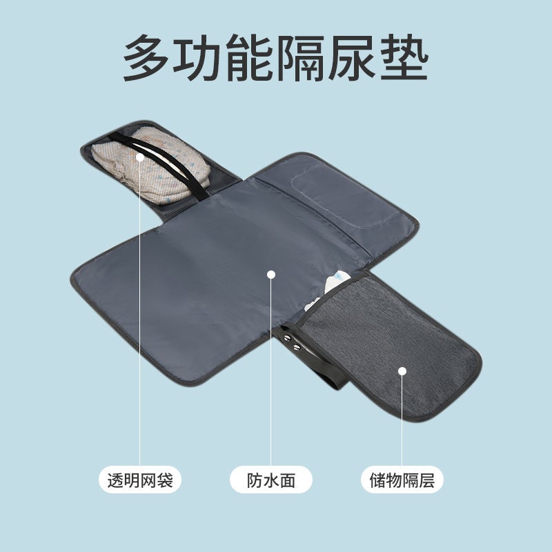 New Diaper Pad Portable Baby Changing Table Pad Multi-Purpose Foldable Fashionable Portable Diaper Bag - Image 4