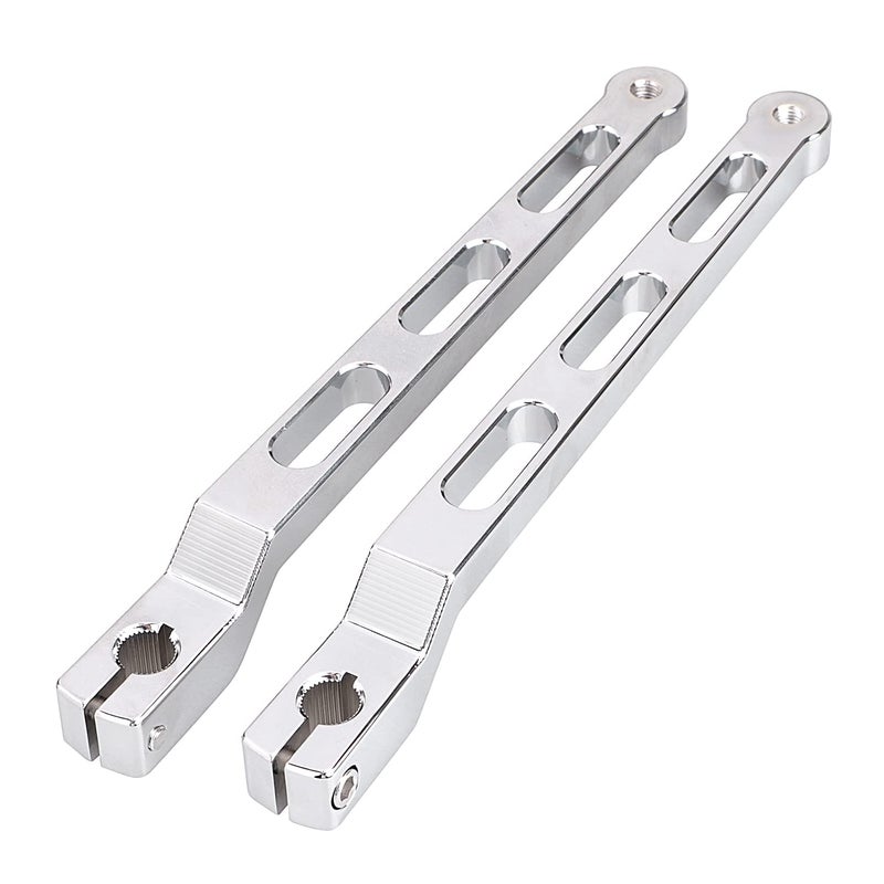 Generic YDLMT 1 Pair 9.84" Chrome Motorcycle Extended Heel Toe Shift Shifter Lever Arms Fit for Harley Softail FL Touring Electra Road Glide Trike  - Image 1