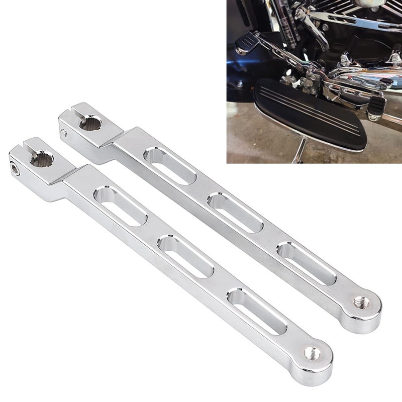 Generic YDLMT 1 Pair 9.84" Chrome Motorcycle Extended Heel Toe Shift Shifter Lever Arms Fit for Harley Softail FL Touring Electra Road Glide Trike  - Image 2