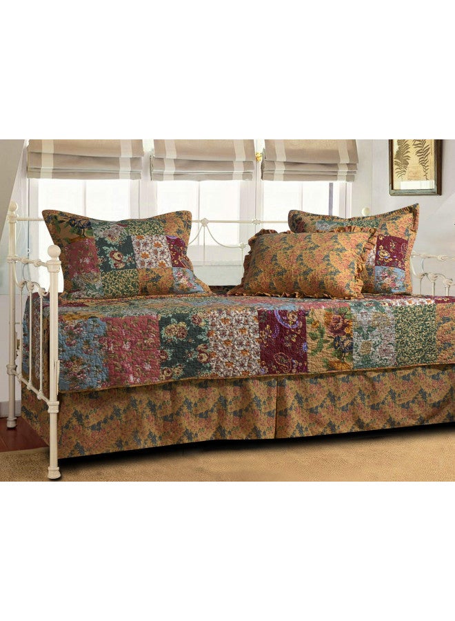 Greenland Home طقم لحاف سرير نهاري أنتيك شيك من غرينلاند هوم، 3'3 بوصة × 6'3 بوصة، متعدد الألوان - Image 5