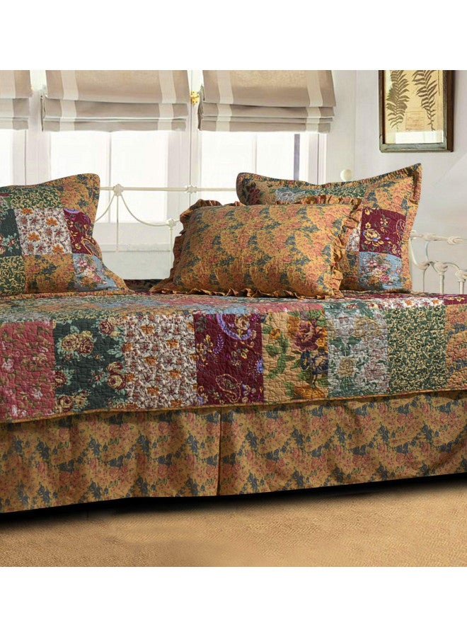 Greenland Home طقم لحاف سرير نهاري أنتيك شيك من غرينلاند هوم، 3'3 بوصة × 6'3 بوصة، متعدد الألوان - Image 4