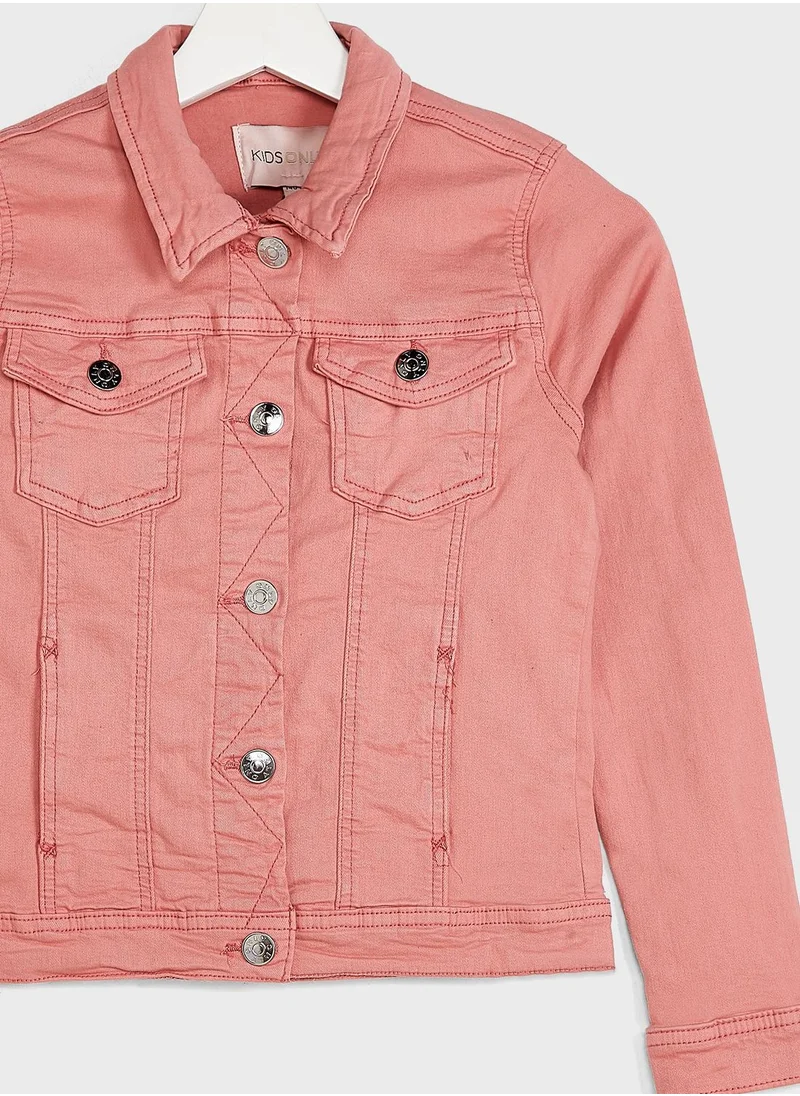 only_kids Kids Collared Denim Jacket