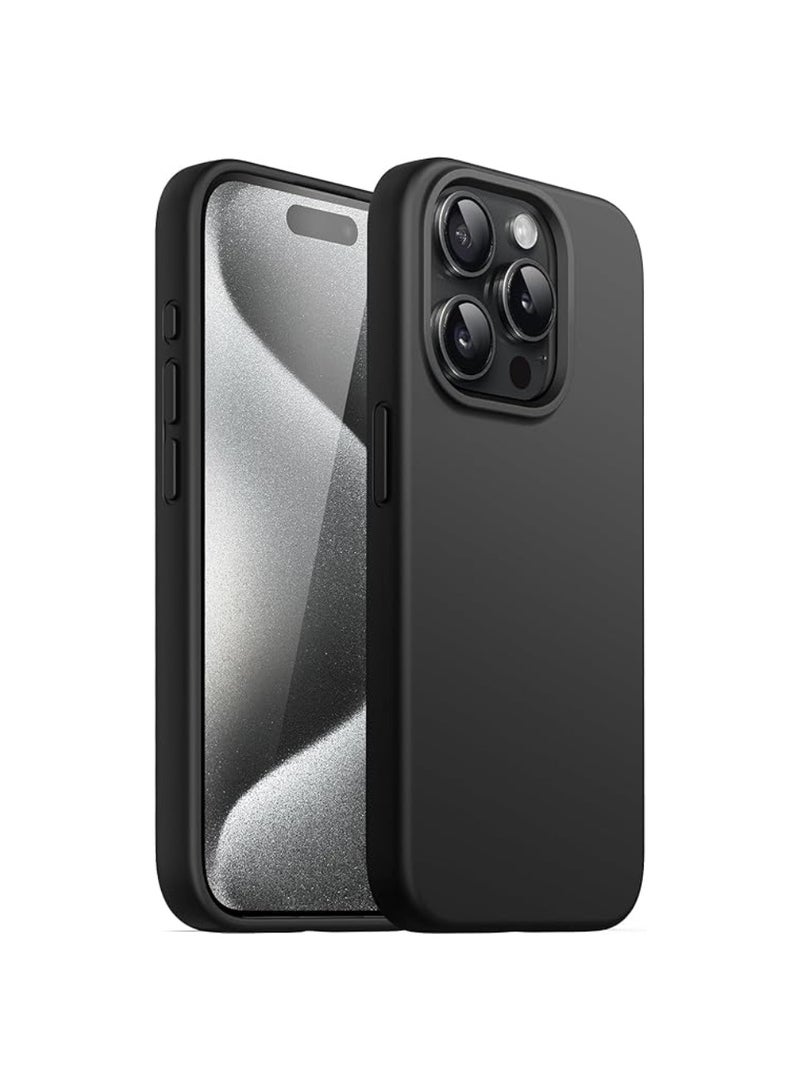 يوويل حافظة هاتف آيفون 15 برو ماكس من السيليكون حافظة واقية مضادة للصدمات وبطانة من الألياف الدقيقة مضادة للخدش 4 طبقات حافظة آيفون نحيفة للغاية مقاس 6.7 بوصة لهاتف آيفون 15 برو ماكس حافظة من - Image 1