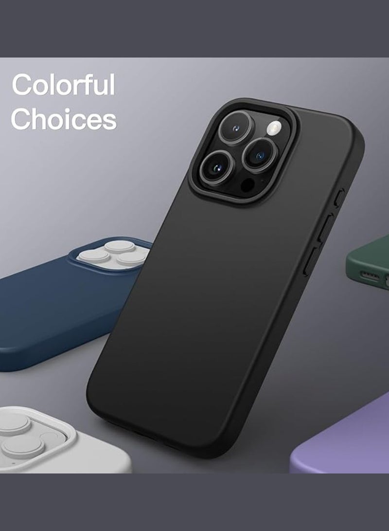 يوويل حافظة هاتف آيفون 15 برو ماكس من السيليكون حافظة واقية مضادة للصدمات وبطانة من الألياف الدقيقة مضادة للخدش 4 طبقات حافظة آيفون نحيفة للغاية مقاس 6.7 بوصة لهاتف آيفون 15 برو ماكس حافظة من - Image 5