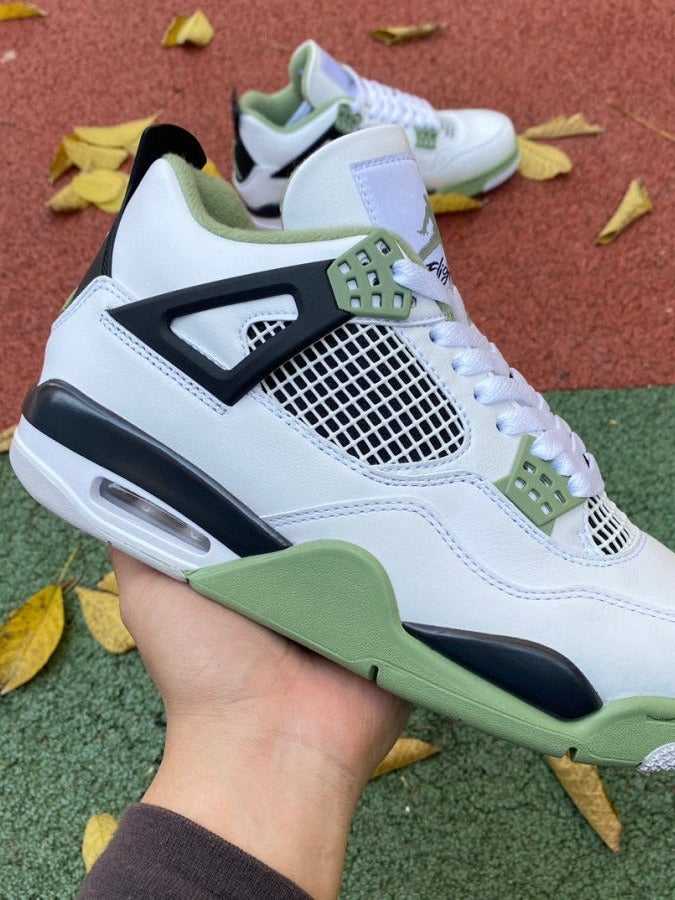 Pure Original Aj4 Lava Basketball Shoes Midnight Blue Electric Mother White Cement Paris Men'S And Women'S Sports Shoes - Image 3