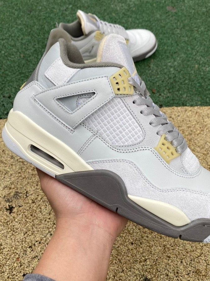 Pure Original Aj4 Lava Basketball Shoes Midnight Blue Electric Mother White Cement Paris Men'S And Women'S Sports Shoes - Image 4
