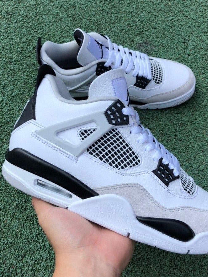 Pure Original Aj4 Lava Basketball Shoes Midnight Blue Electric Mother White Cement Paris Men'S And Women'S Sports Shoes - Image 1