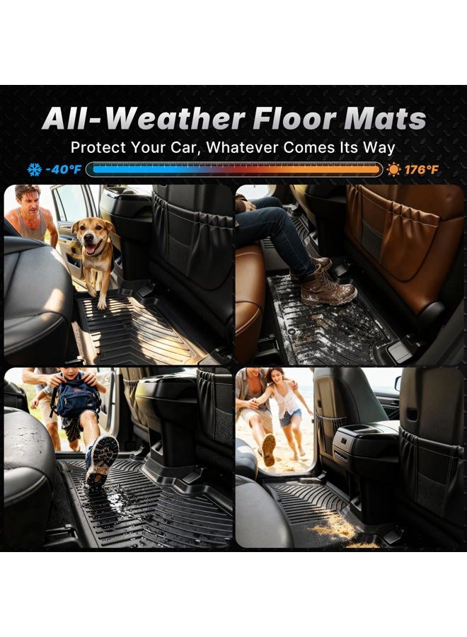 oEdRo Floor Mats Fit for 2011-2023 Dodge Charger/Chrysler 300 (RWD), Black TPE All Weather Front & 2nd Seat Custom Fit Liners - Image 5
