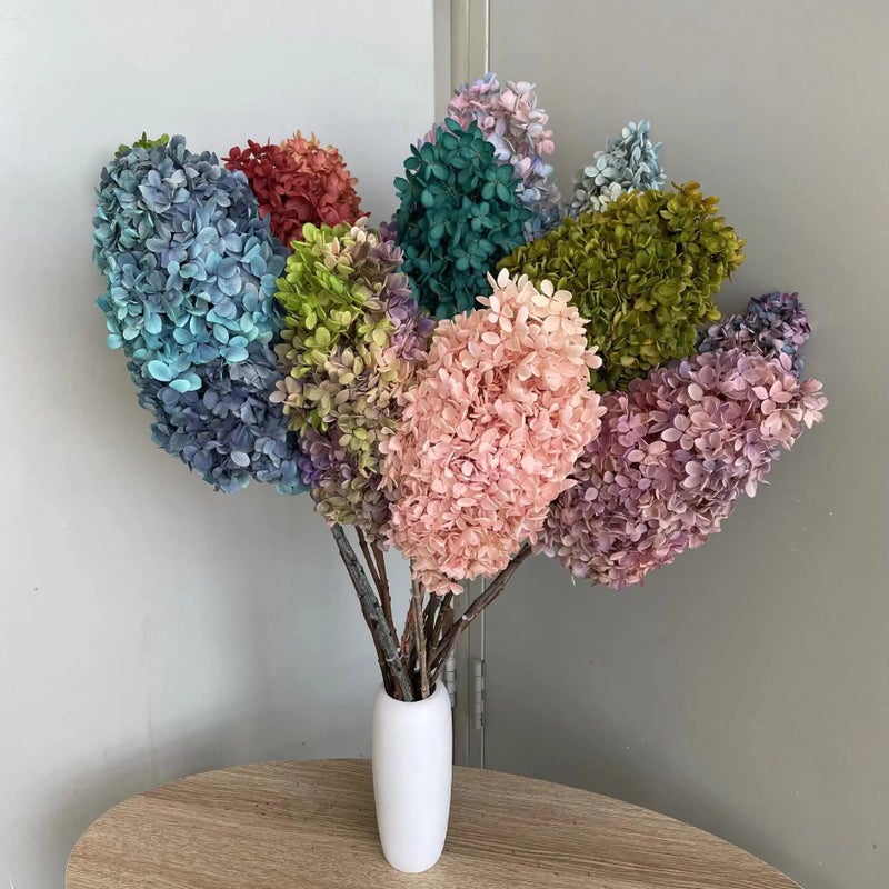 Bluejw Immortal Dried Flower Pagoda Hydrangea with Stem – Natural Preserved Dried Plants for Wedding Bouquets, Centerpieces & Home Decor - Image 3