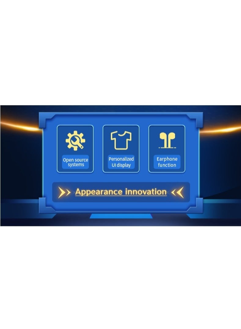 باوكيدي جهاز كمبيوتر محمول للألعاب POWKIDDY RGB10 MAX3 ، شاشة IPS بحجم 5 بوصات ، يدعم WiFi و Bluetooth ، 10000+ لعبة محمولة PSP (أزرق ، 64 جيجابايت) - Image 2