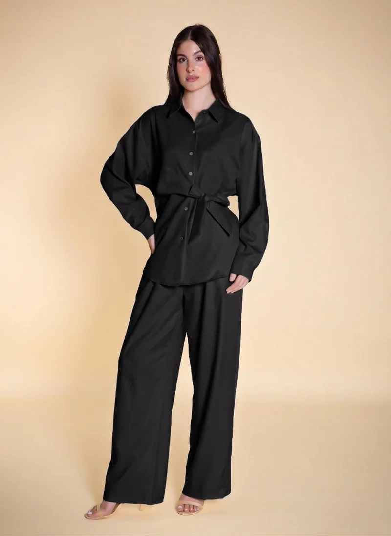 شايبس FRONT-TIE COMFORT SHIRT SET